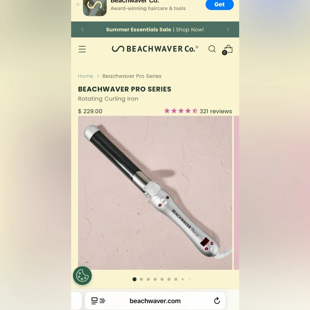 The Beachwaver Co. Pro 1 Curling Iron - Black and White - Picture 5 of 6